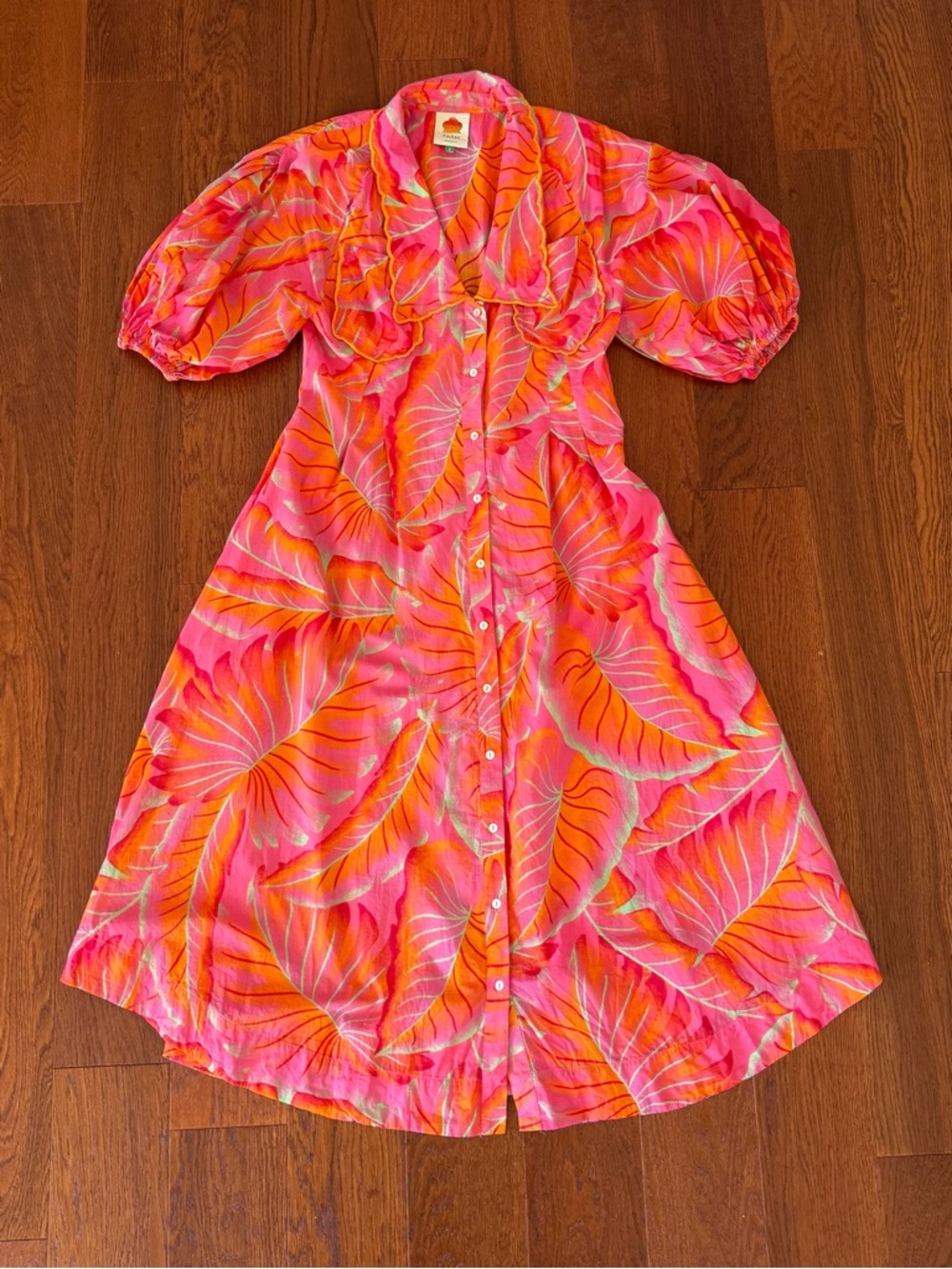 Farm Rio Bright Forest Midi Dress size S - Picture 13 of 16